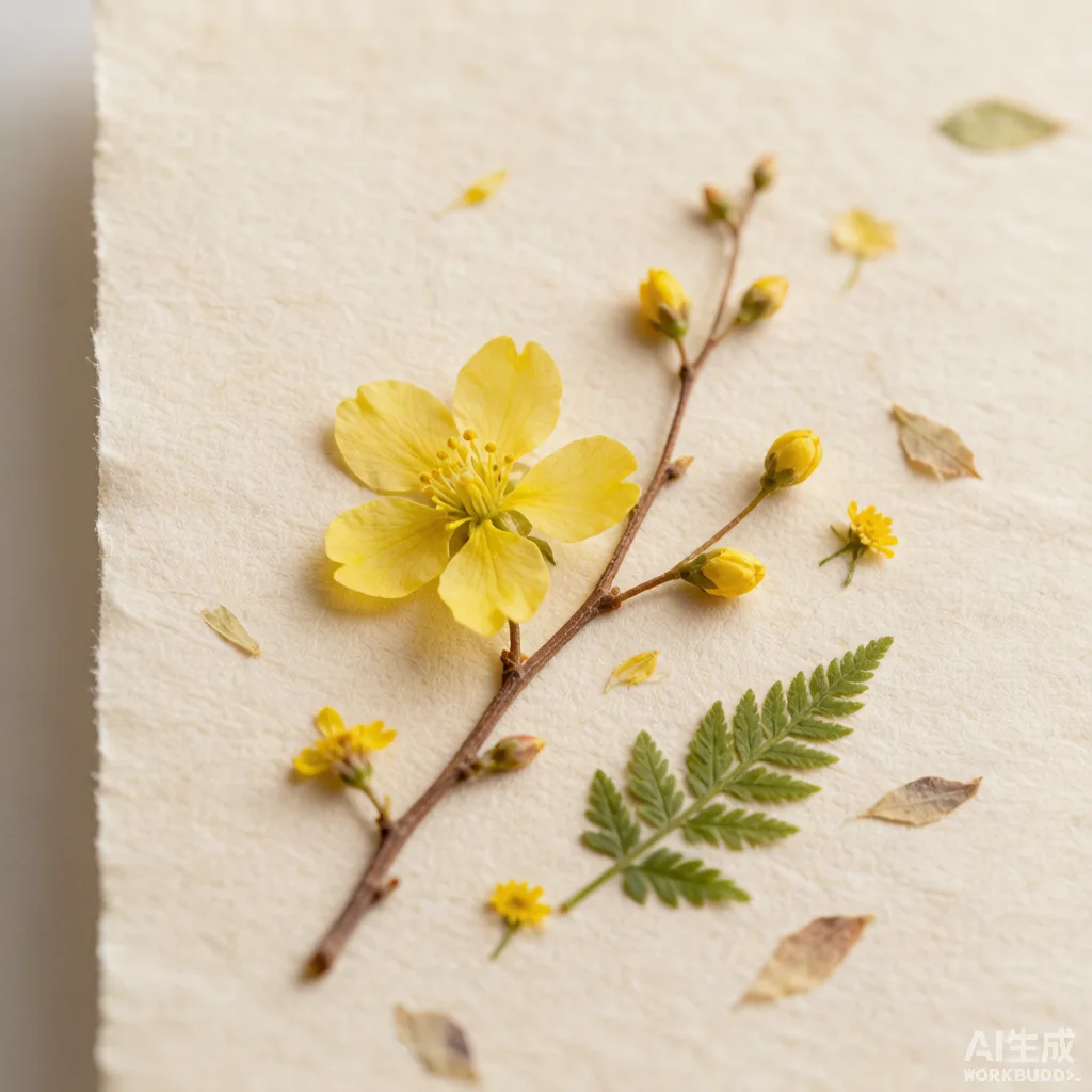 迎春花草纸