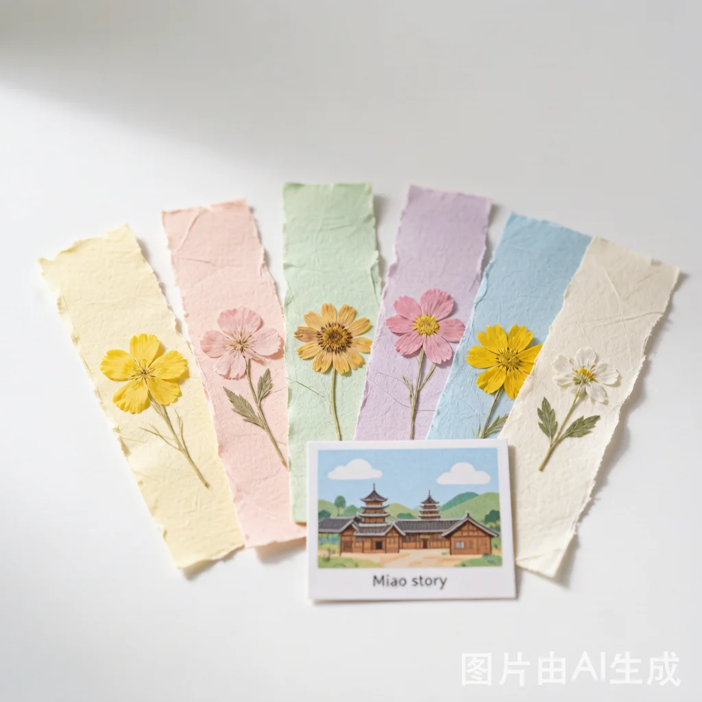 纸艺书签成品