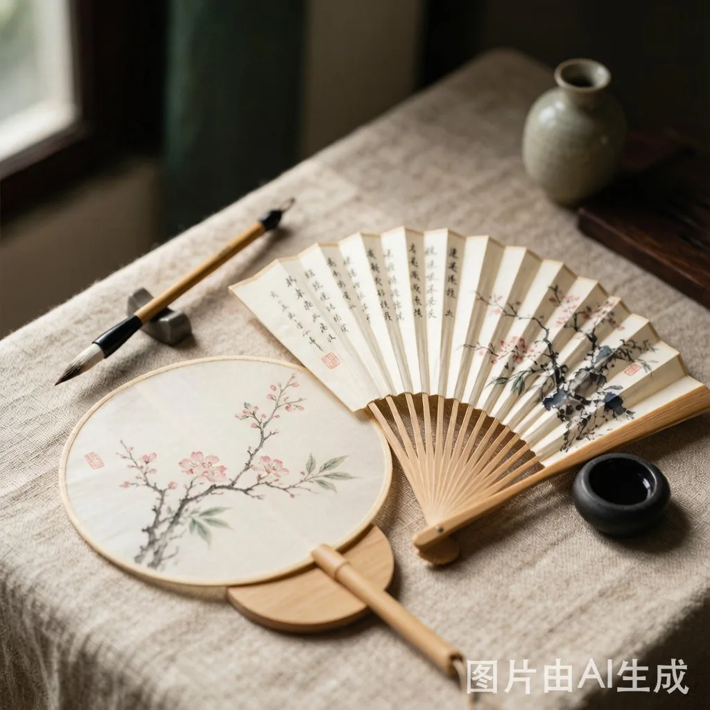 纸扇成品